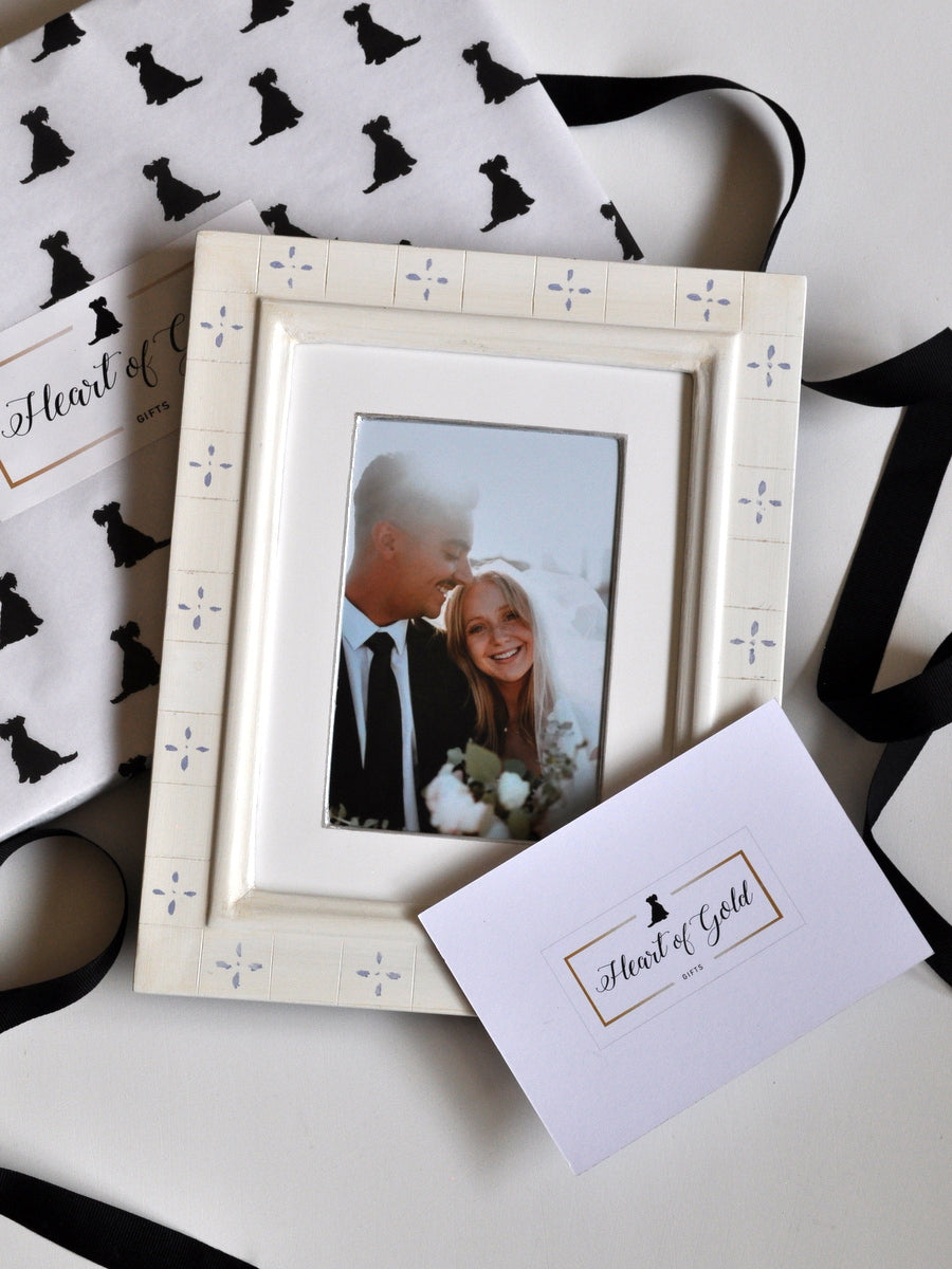 "Blanc & Bluette" Photo Frame #2
